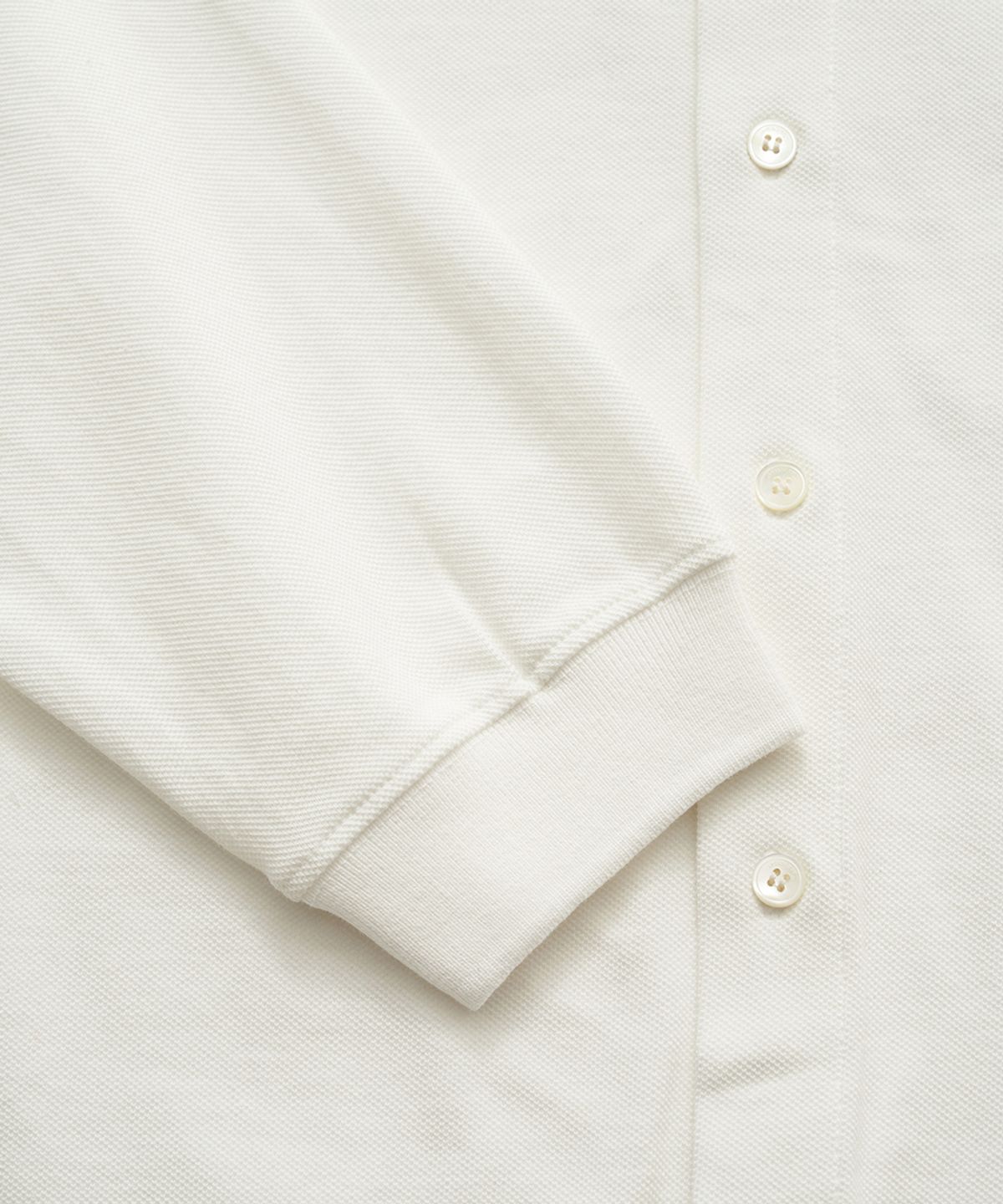 더바넷(THEBARNNET) Renor Pique Shirt Cardigan_Ivory