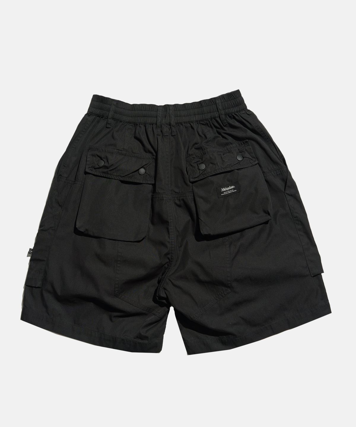 미드업데이트(MIDUPDATE) Multi-Pocket Utility Shorts Black
