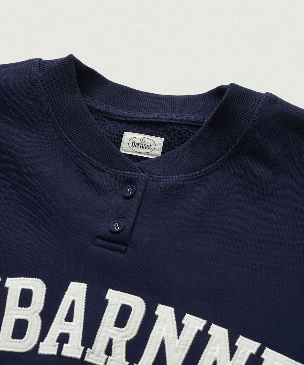 더바넷(THEBARNNET) Rovey Henryneck Sweat Shirt_Navy