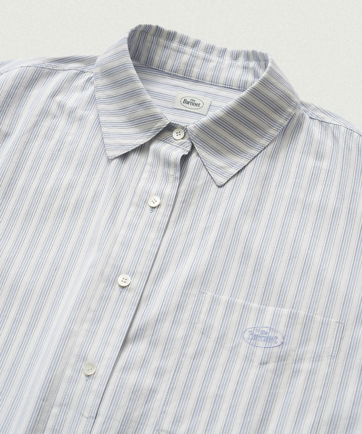 더바넷(THEBARNNET) Elodie Stripe Shirt_Light Blue