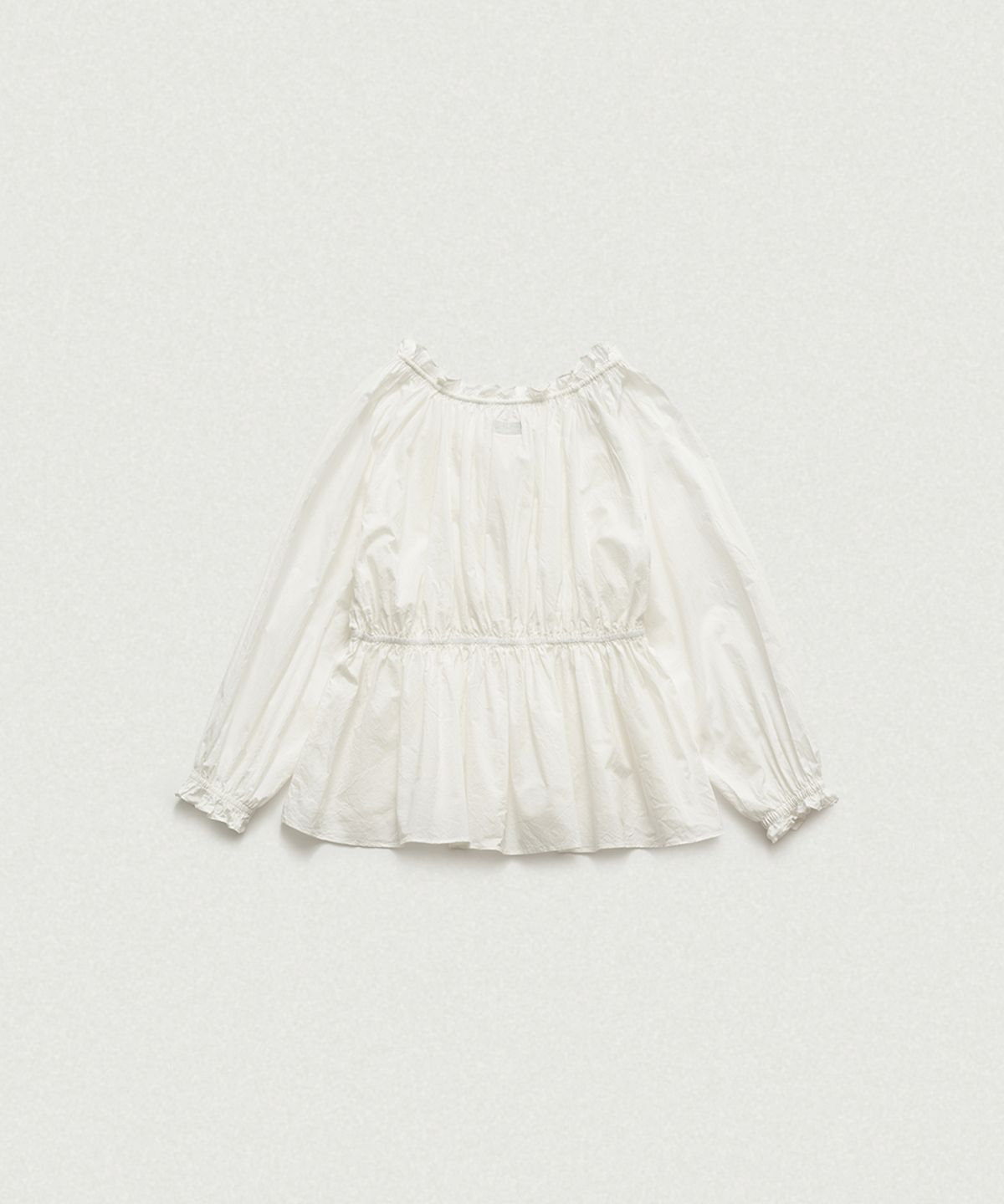 더바넷(THEBARNNET) Liore Frill Button Blouse_Ivory