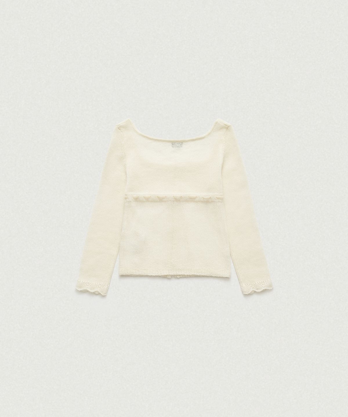 더바넷(THEBARNNET) Velin Tie Mohair Knit Cardigan_Ivory