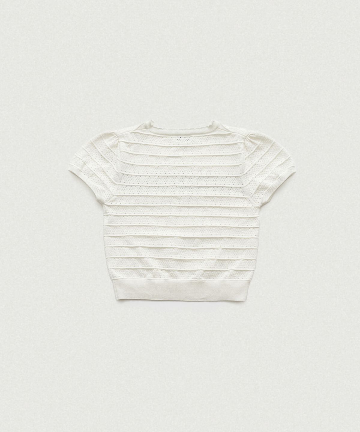 더바넷(THEBARNNET) Helen Logo Jacquard Knit Top_Ivory