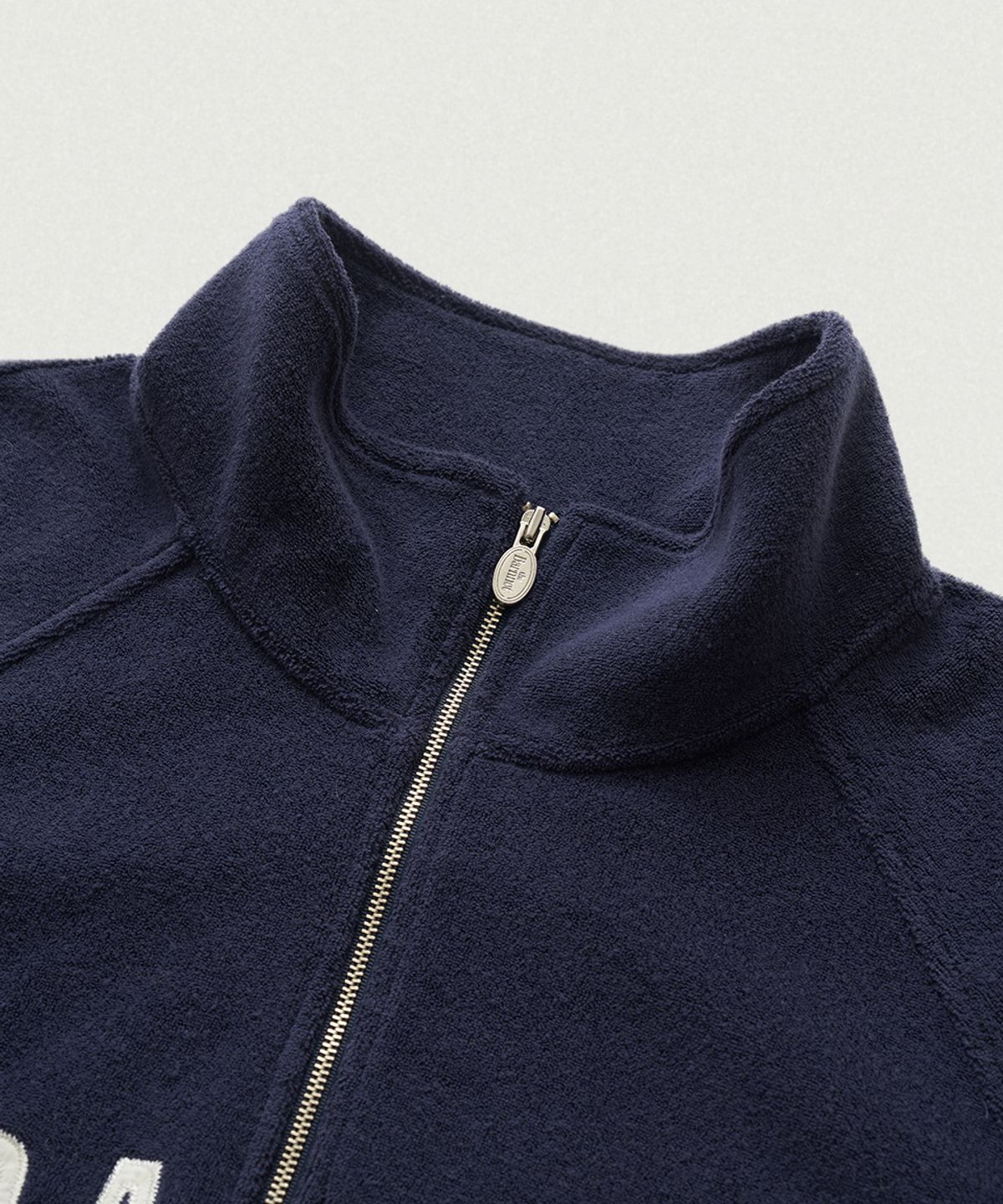더바넷(THEBARNNET) Terry Logo Half-Zip Pullover_Navy