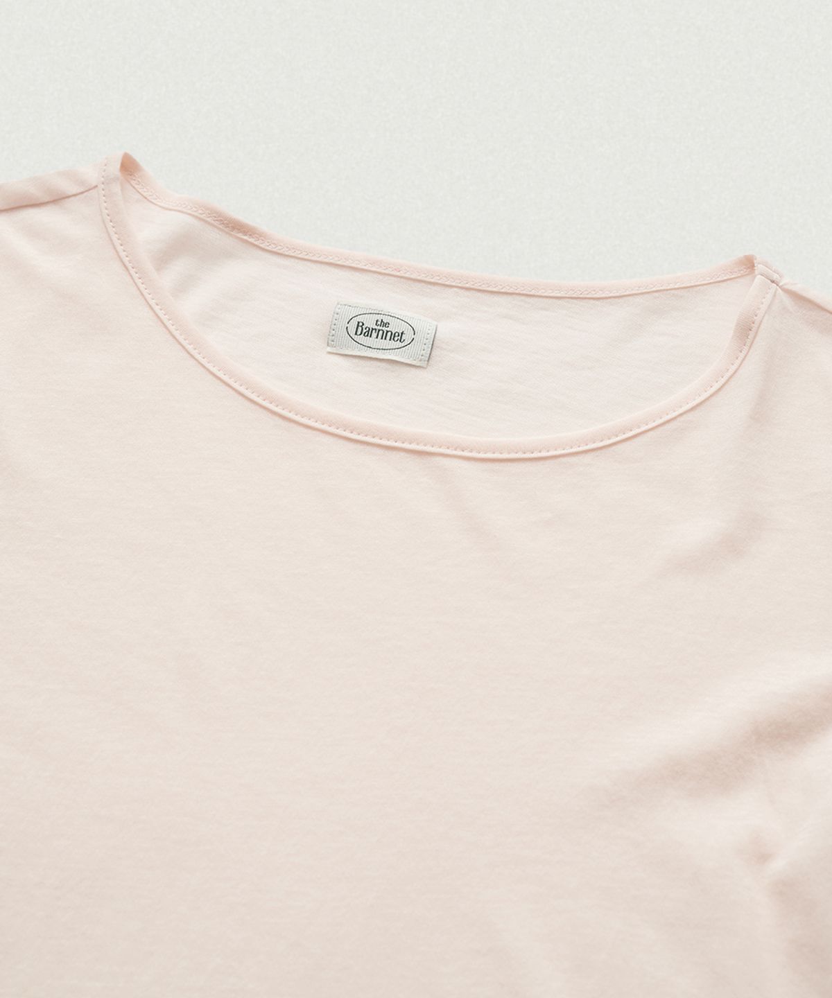 더바넷(THEBARNNET) Averin Ribbon Layer T-Shirt_Light Pink