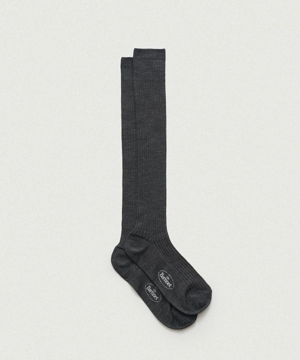 더바넷(THEBARNNET) Ribbed Knee-High Knit Socks_3Color