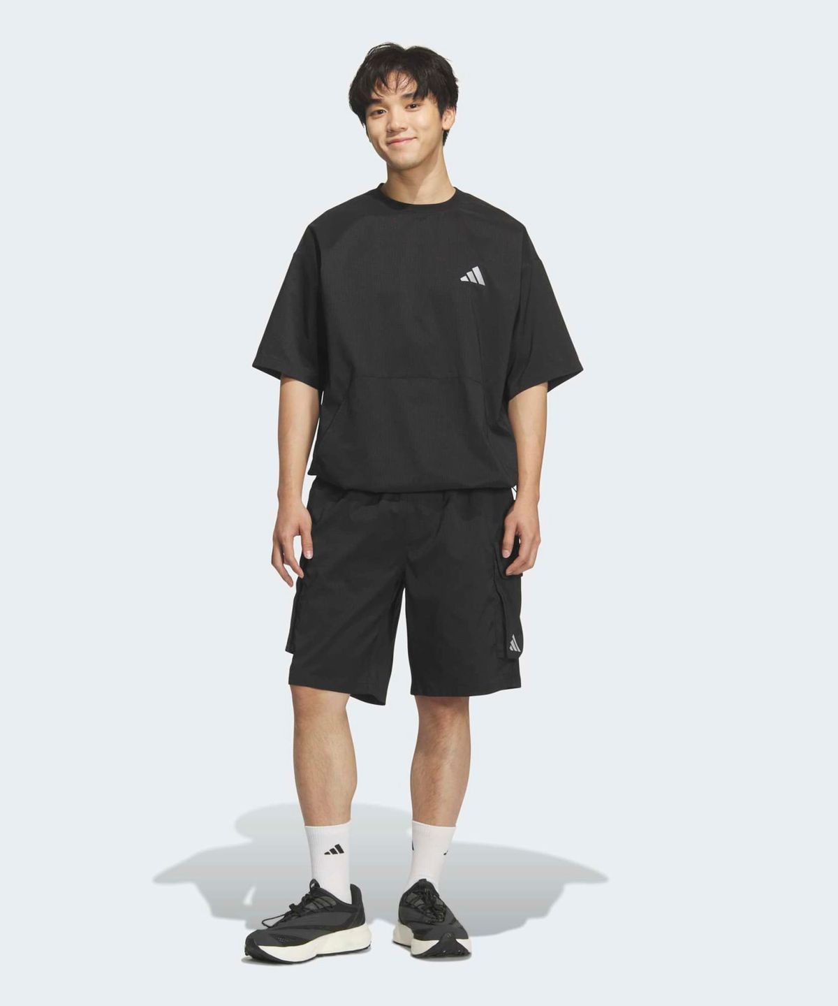 아디다스(ADIDAS) 시티 테크 카고 숏 팬츠 - 블랙 / KS1191