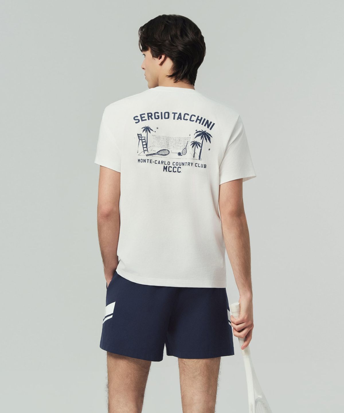 세르지오 타키니(SERGIO TACCHINI) U MCCC 에디션 그래픽 티셔츠 (White)