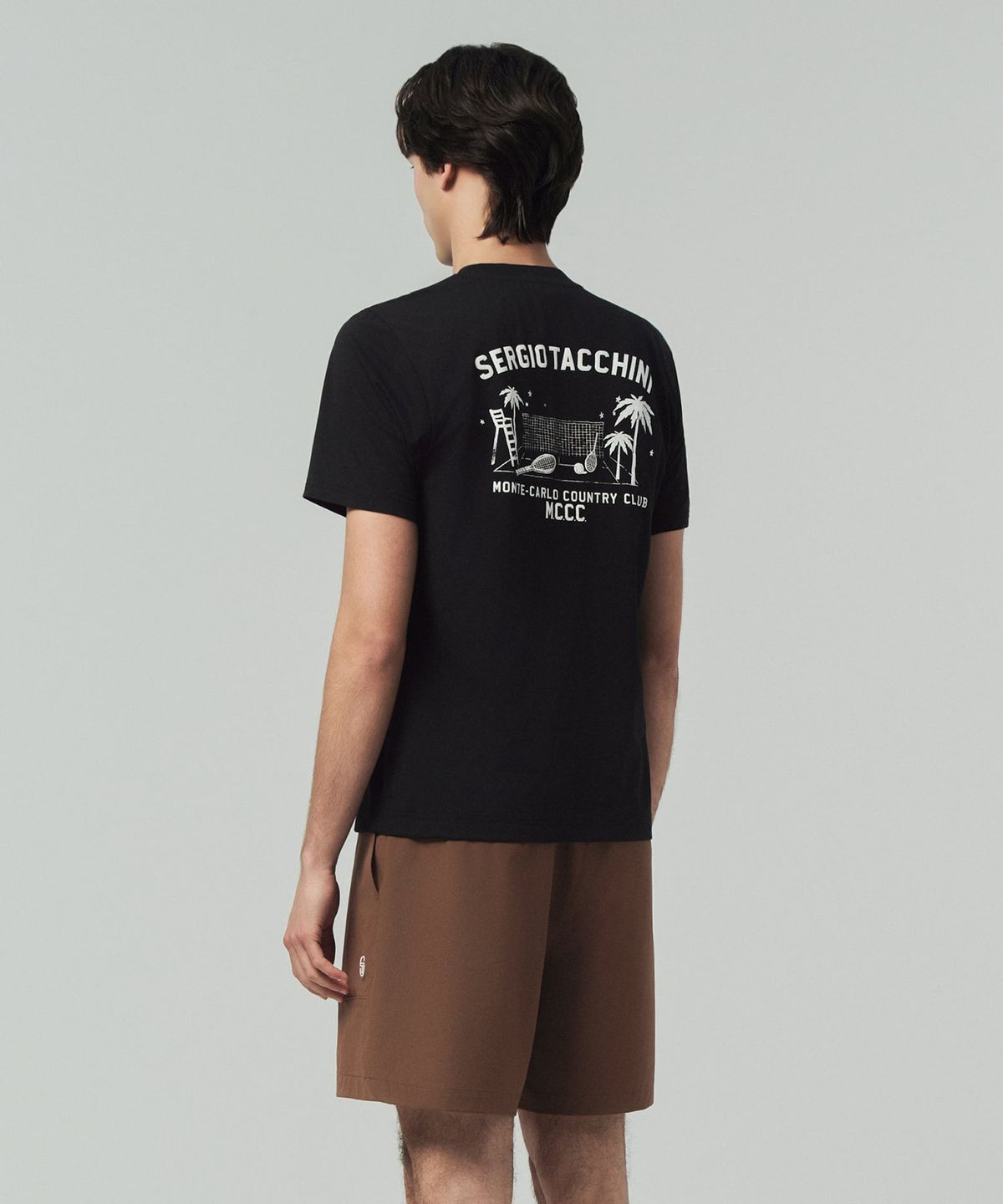 세르지오 타키니(SERGIO TACCHINI) U MCCC 에디션 그래픽 티셔츠 (Black)