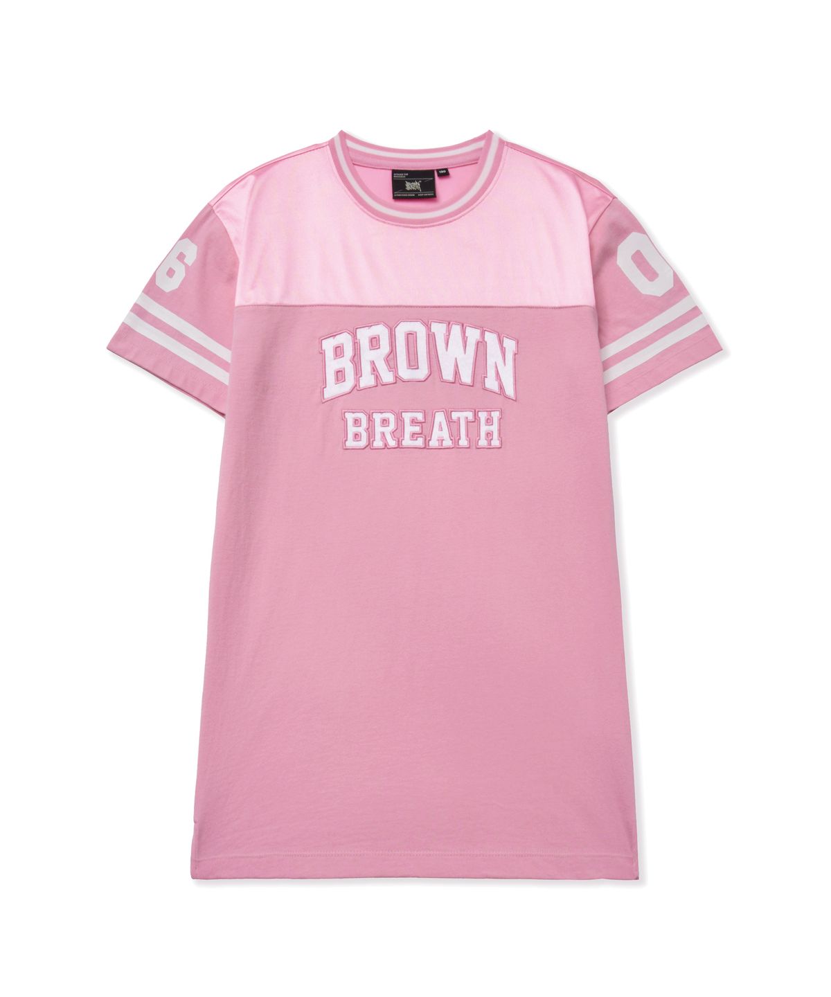 브라운브레스 키즈(BROWNBREATH KIDS) KIDS GIRL SATIN BLOCK ONE PIECE - PINK