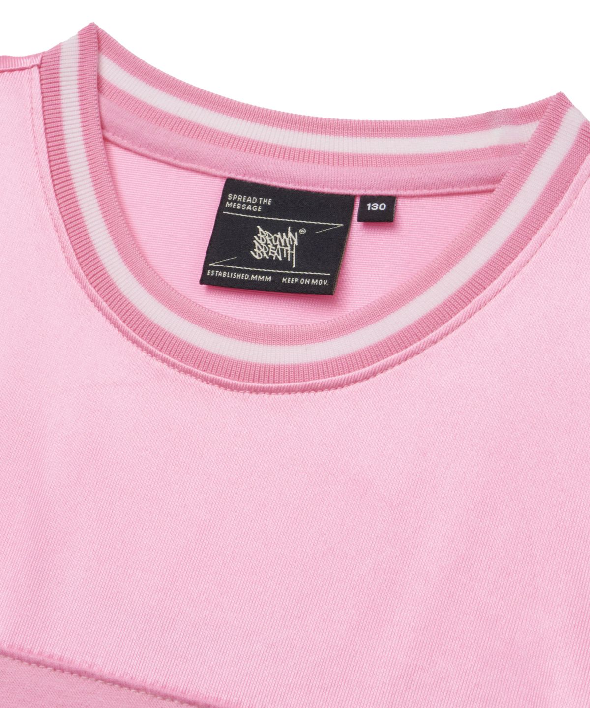 브라운브레스 키즈(BROWNBREATH KIDS) KIDS GIRL SATIN BLOCK ONE PIECE - PINK