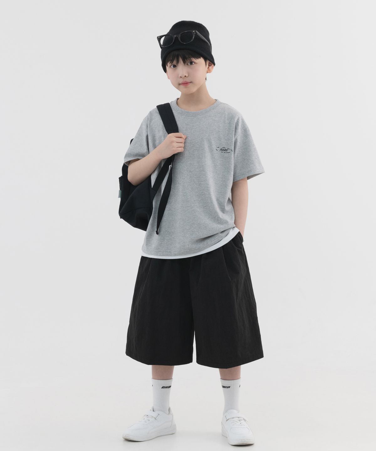 피아네르 키즈(PIANER KIDS) [SET] 그래픽 반팔&투턱 하프팬츠 셋업