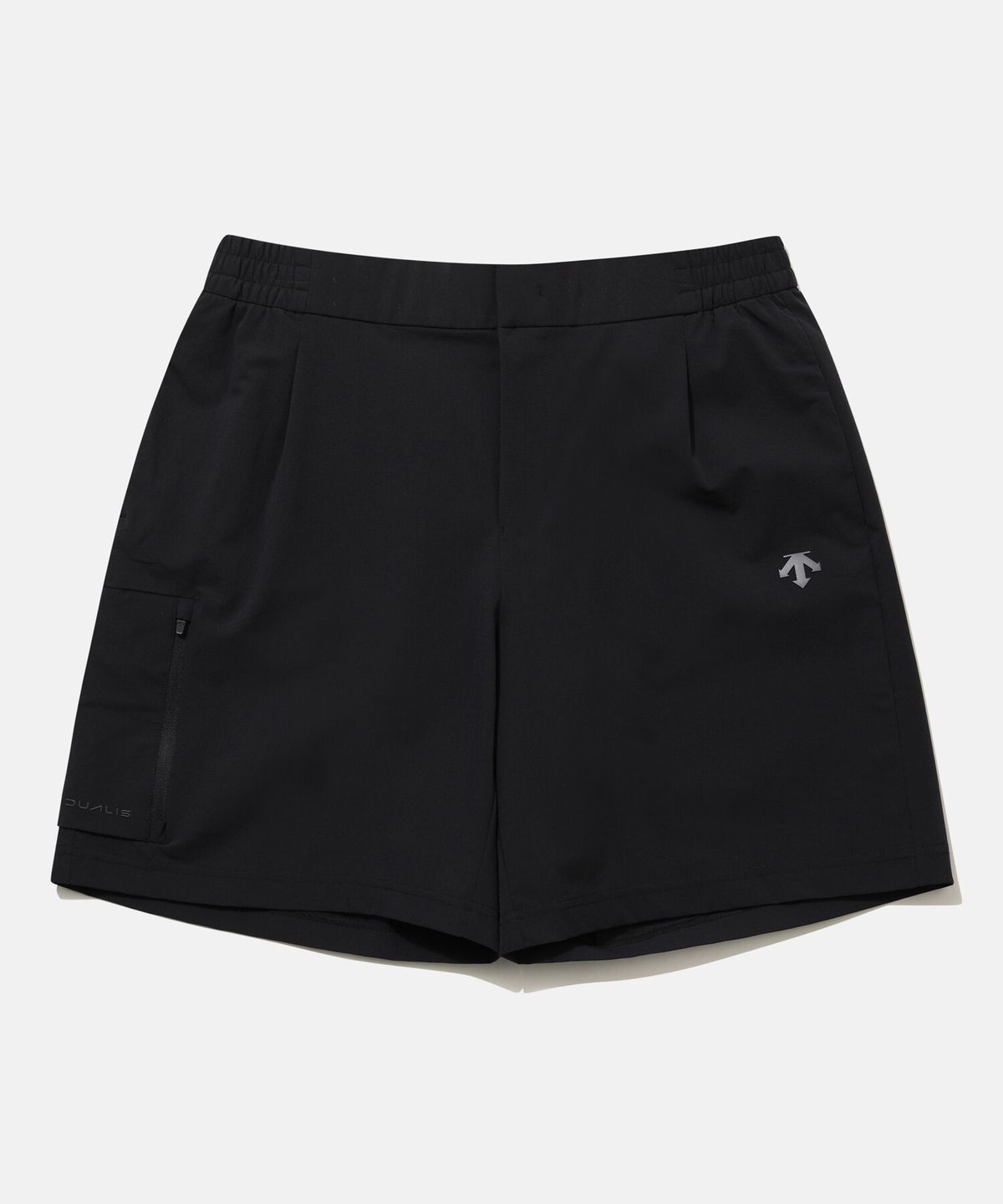 데상트(DESCENTE) 듀얼리스 에어 스트레치 우븐 쇼츠 블랙 SR221DHP41