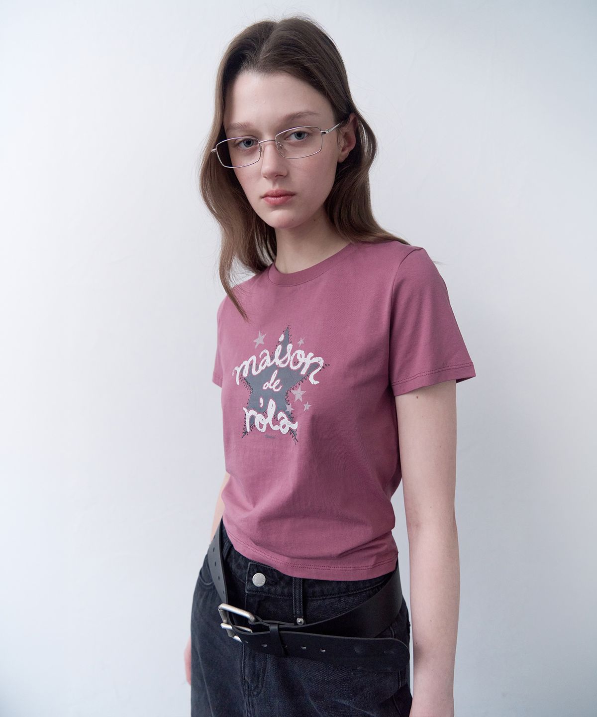 로라로라(ROLAROLA) MAISON DE ROLA STAR GRAPHIC T-SHIRT I/PINK