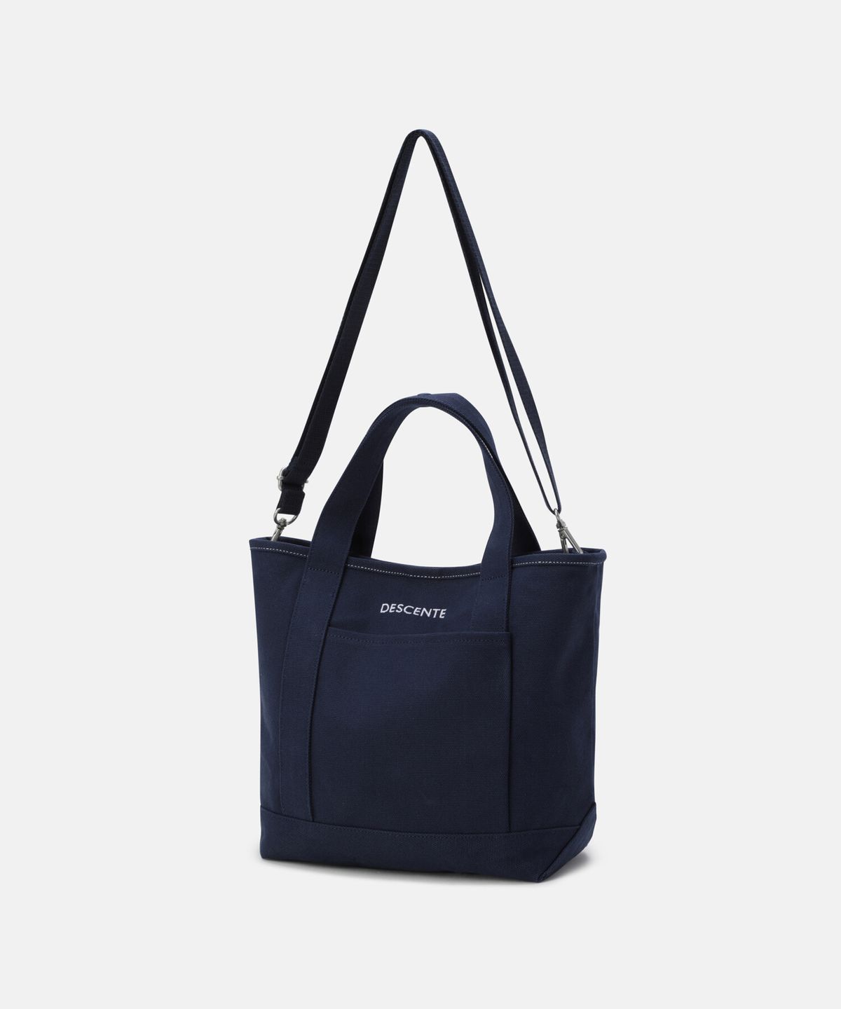 데상트(DESCENTE) 미디움 캔버스 토트백 네이비 SR223UBG40