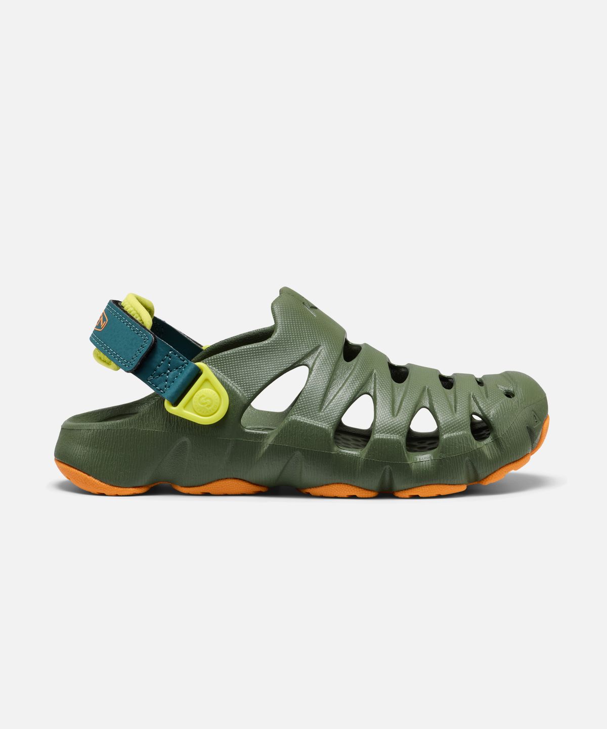 킨(KEEN) 하이퍼플로트 주니어(빅키즈) 샌들 BRONZE GREEN/ORANGE