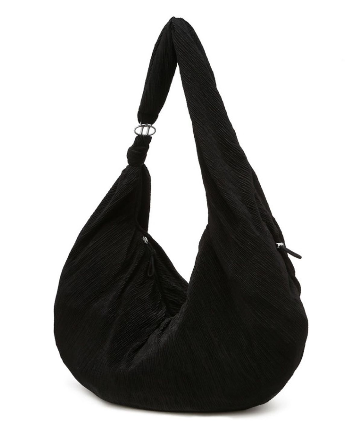 아떼 바네사브루노(ATHE VANESSABRUNO) [PLI] 블랙 플리츠 플리 2-WAY 숄더백 겸 크로스백 L AABA6E831BK