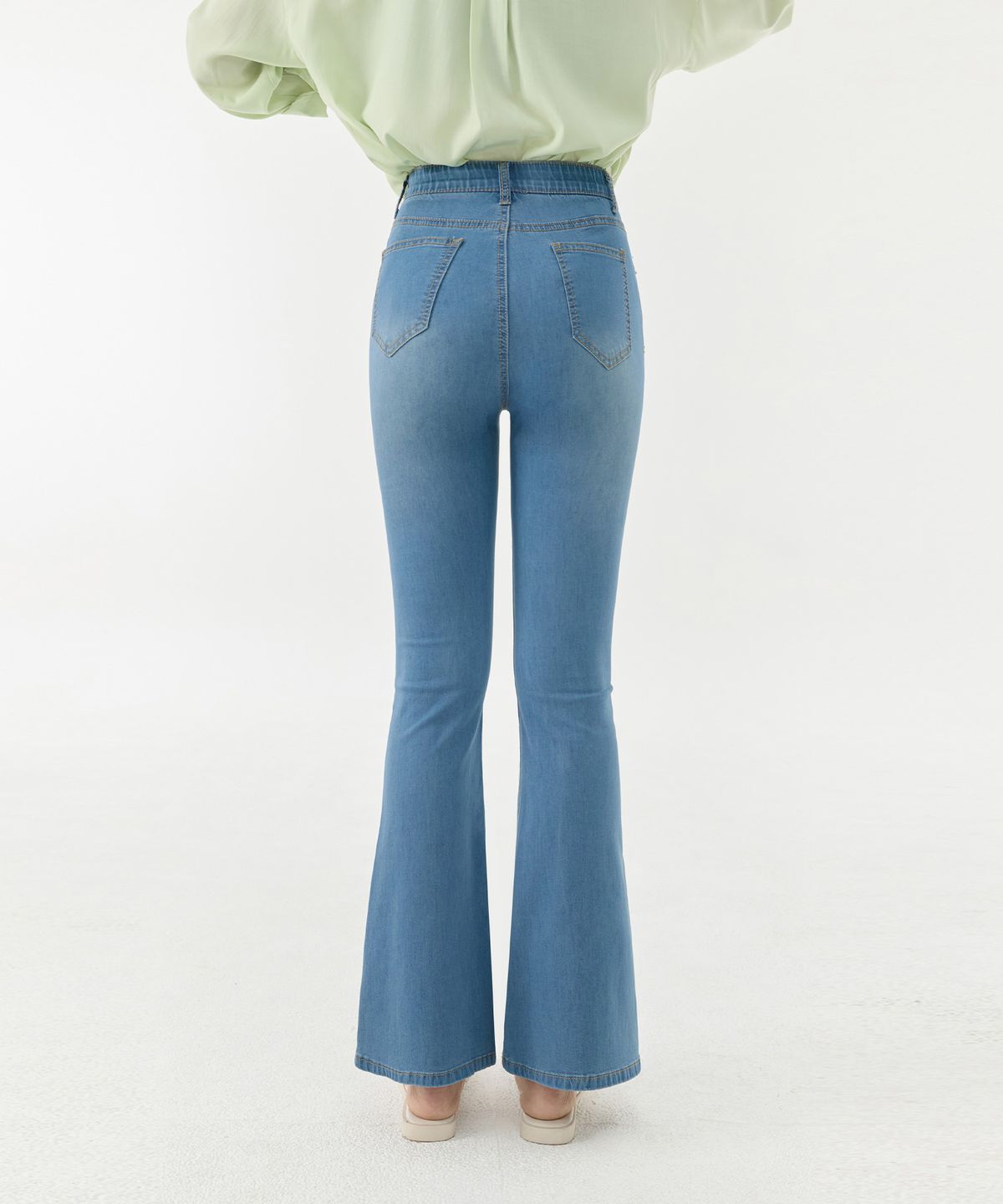 진마니아(JINMANIA) 여성 쿨터치 초경량 중청 부츠컷 데님 팬츠 [여름시즌]