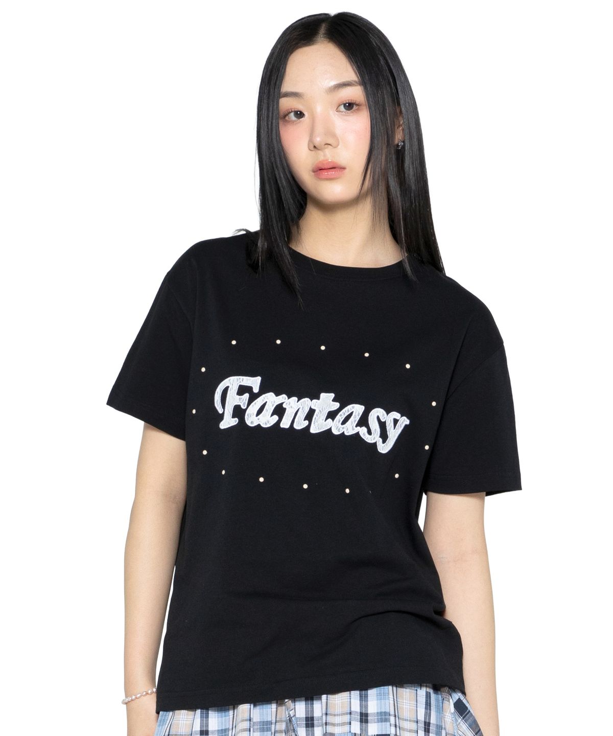 글랙(GLACK) GZT005 판타지 스터드 티셔츠 (BLACK)