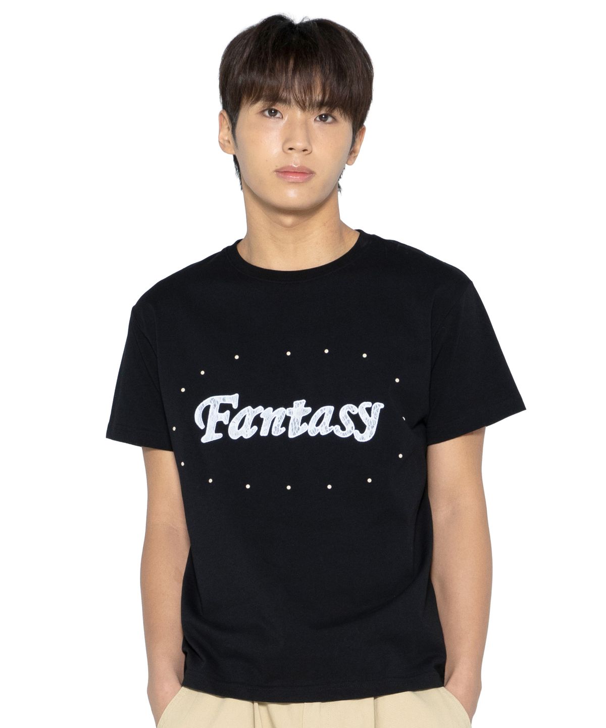 글랙(GLACK) GZT005 판타지 스터드 티셔츠 (BLACK)