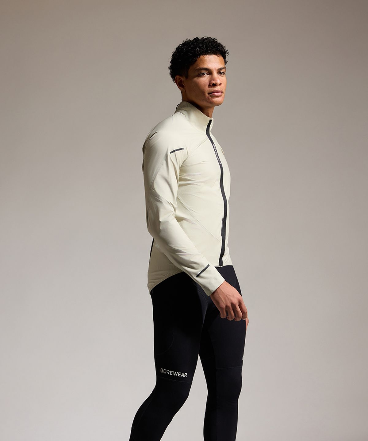 고어웨어(GOREWEAR) Gore-TEX 고어텍스 스핀쉬프트 자켓 - 테크 베이지 (남성용) 사이클링 레인 재킷
