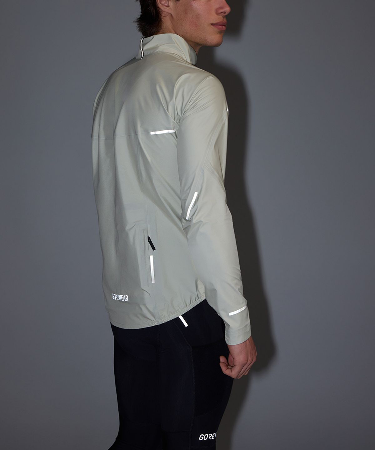 고어웨어(GOREWEAR) Gore-TEX 고어텍스 스핀쉬프트 자켓 - 테크 베이지 (남성용) 사이클링 레인 재킷