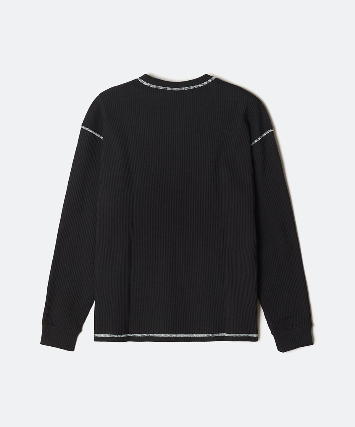 스파오(SPAO) (QR) 와플 스티치 긴팔 티셔츠_SPLWG23C92