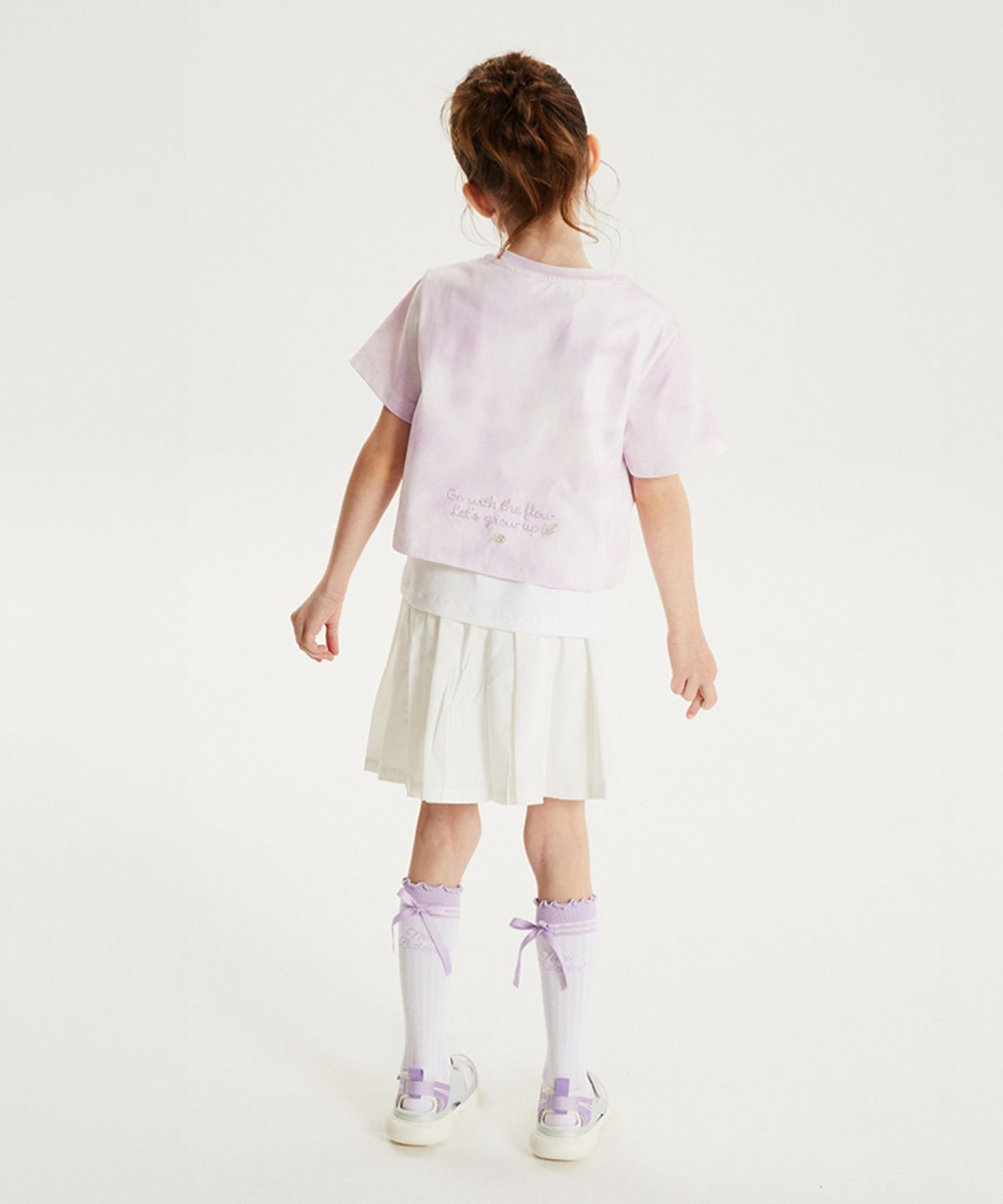 뉴발란스 키즈(NEWBALANCEKIDS) NBgC_아동 여아 타이다잉 레이어드 반팔티 NK9EG2881G88