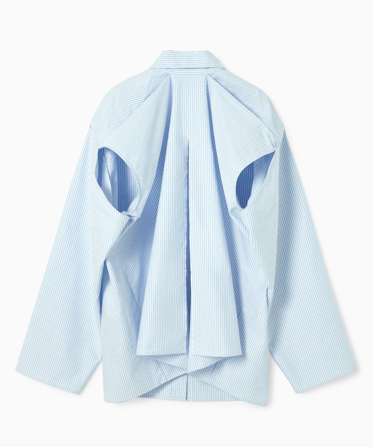 에스이오(s/e/o) FOLDED SLIT SHIRT BLUE STRIPE - 사이즈 & 후기 | 무신사