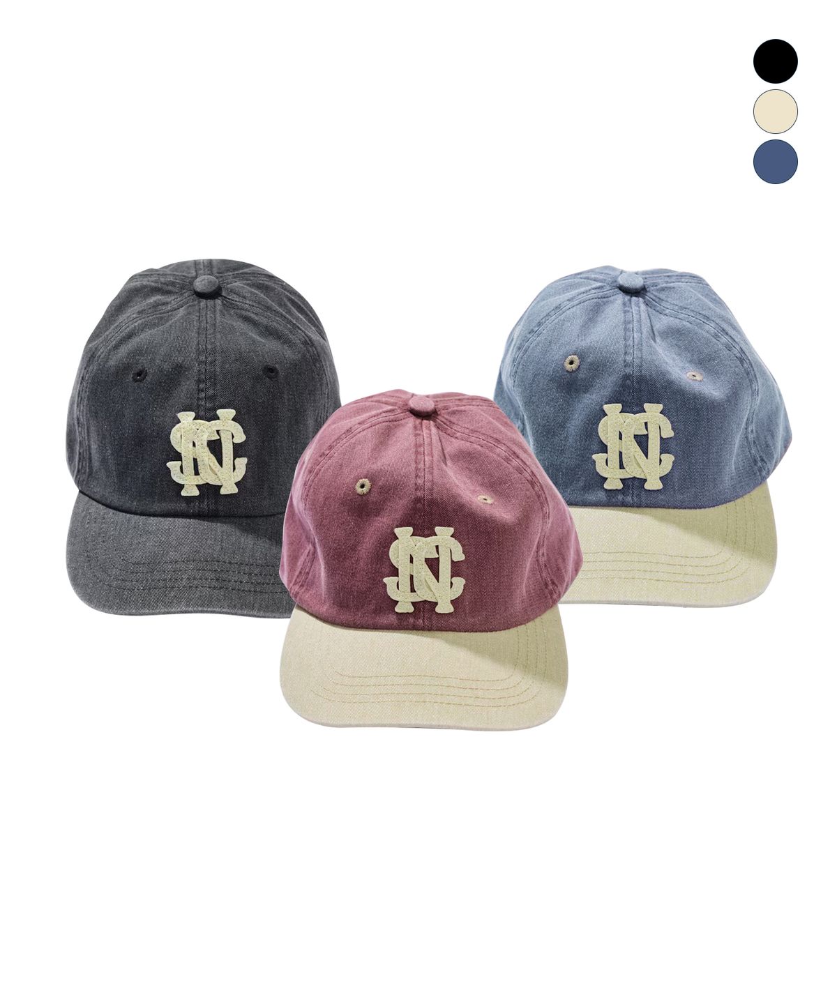 노티카(NAUTICA) 세일링 클럽 페이디드 로고 캡(3colors) JCA1336
