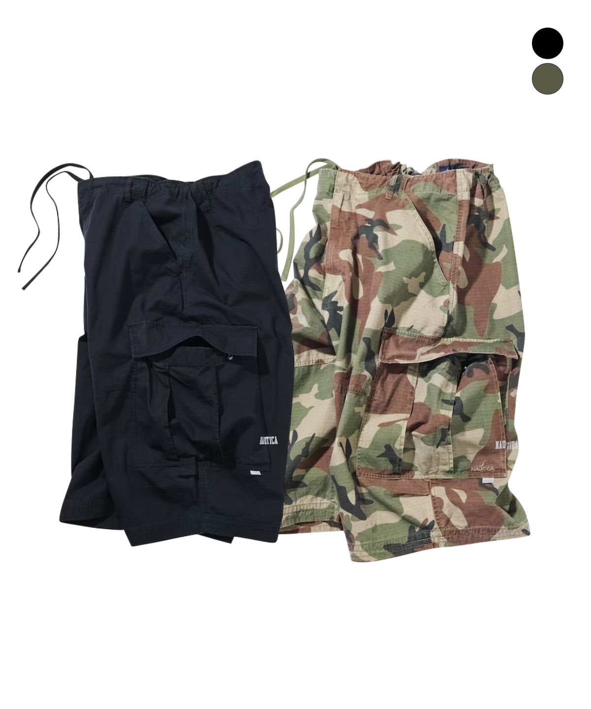 노티카(NAUTICA) 립스탑 카모 커브 카고 쇼츠(2colors) JSP5966