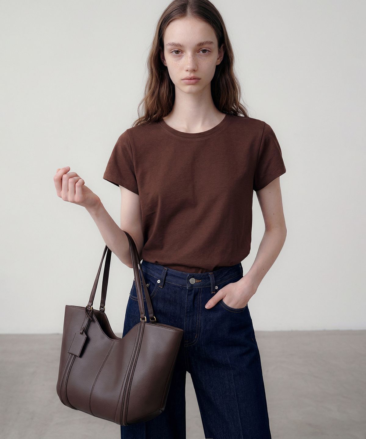 룩캐스트(LOOKAST) 폴렛 베이직 티셔츠 / PAULETTE BASIC T-SHIRT_6colors