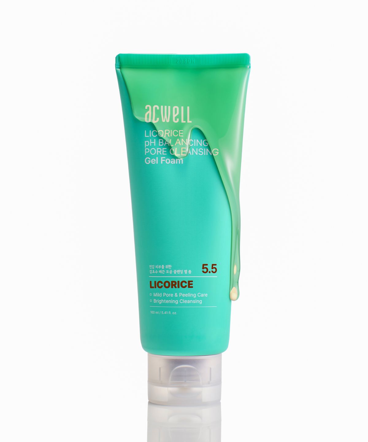 아크웰(ACWELL) 감초수 pH 밸런싱 포어 클렌징 젤 폼 160ml
