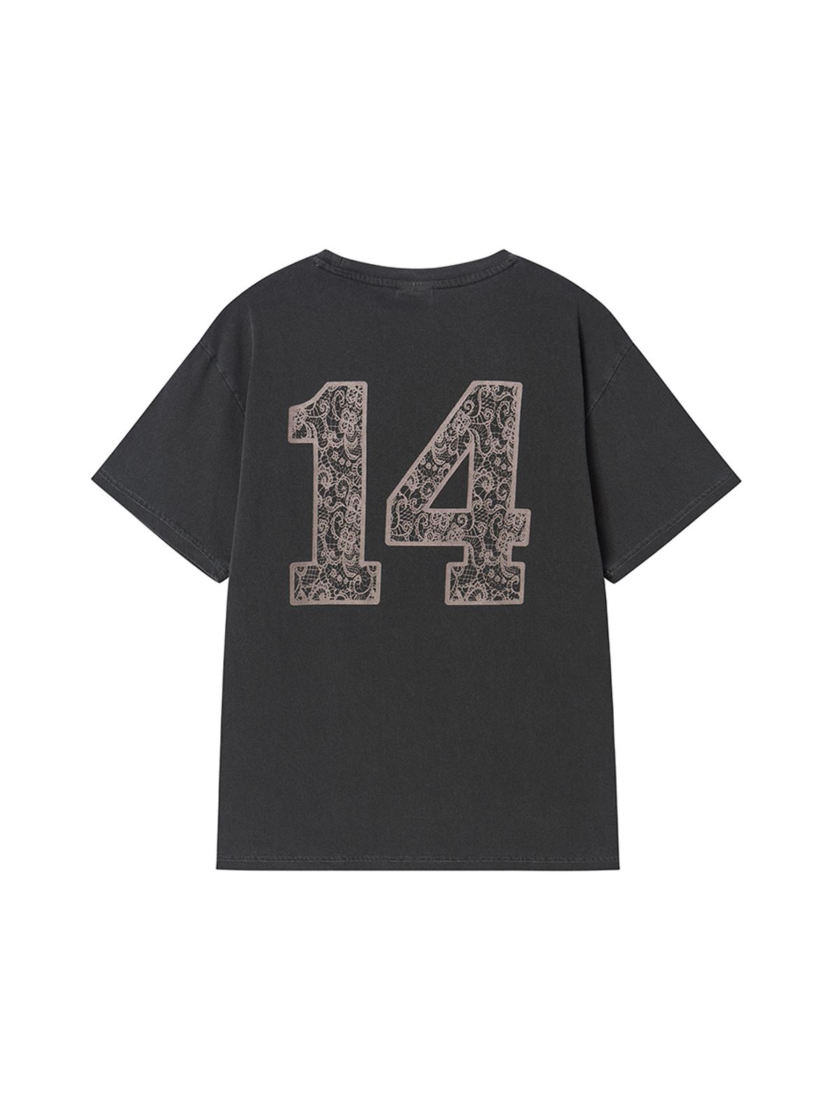 엔와이엑스엑스(NYXX) LACE LOGO TEE CHARCOAL