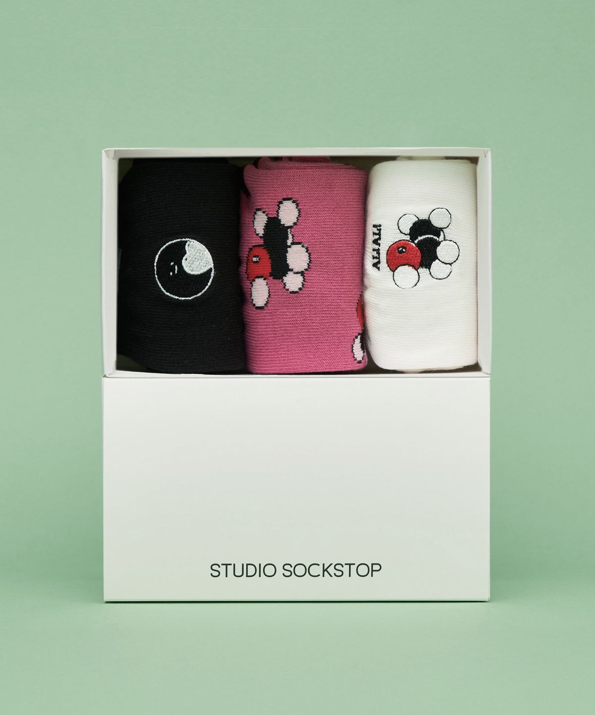 스튜디오 싹스탑(STUDIO SOCKSTOP) 싹스탑 위트 우먼 삭스 3P 세트 기프트 3종