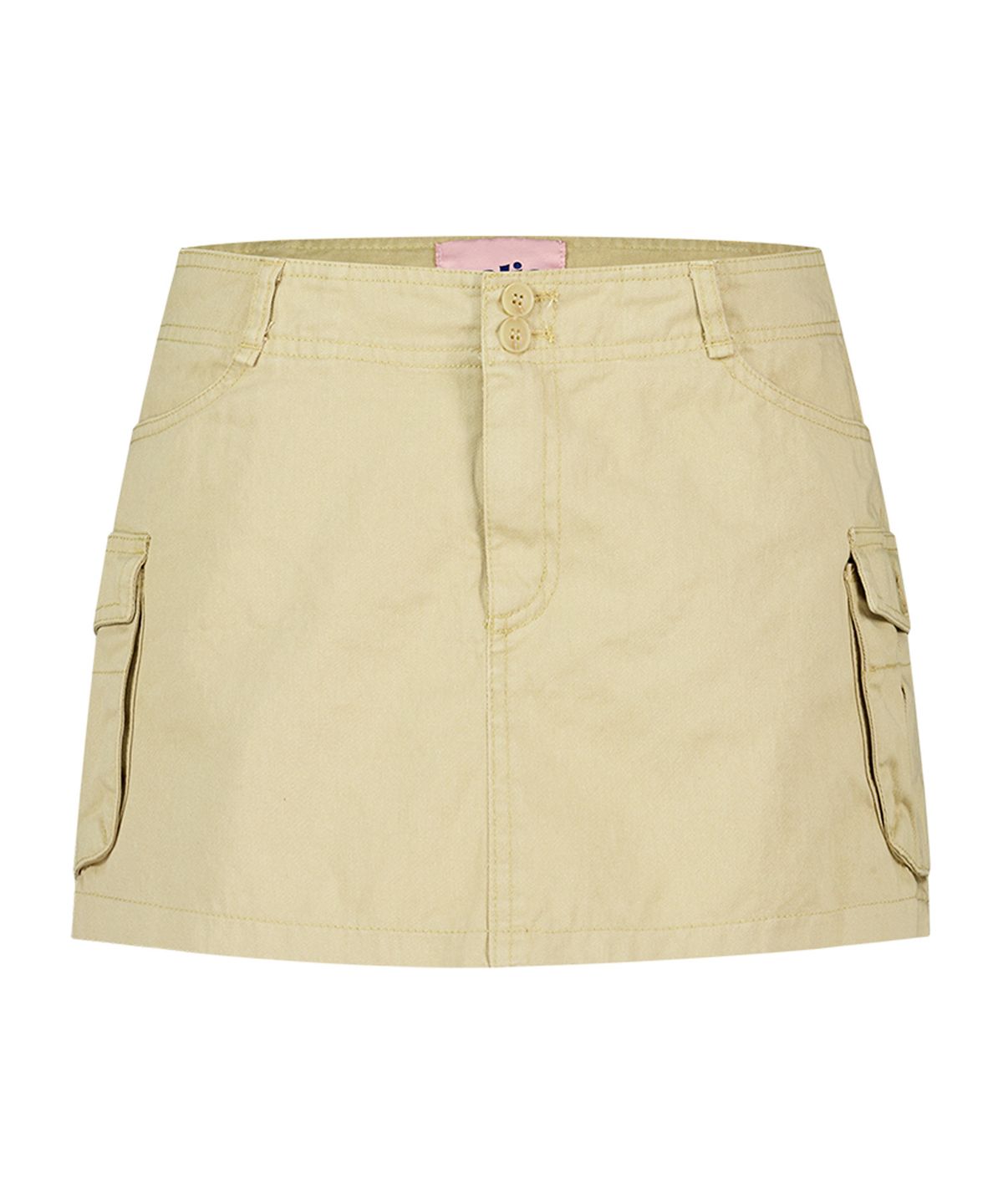 에즈이프 캘리(ASIF CALIE) WASHING CARGO LOW-RISE SKIRT BEIGE