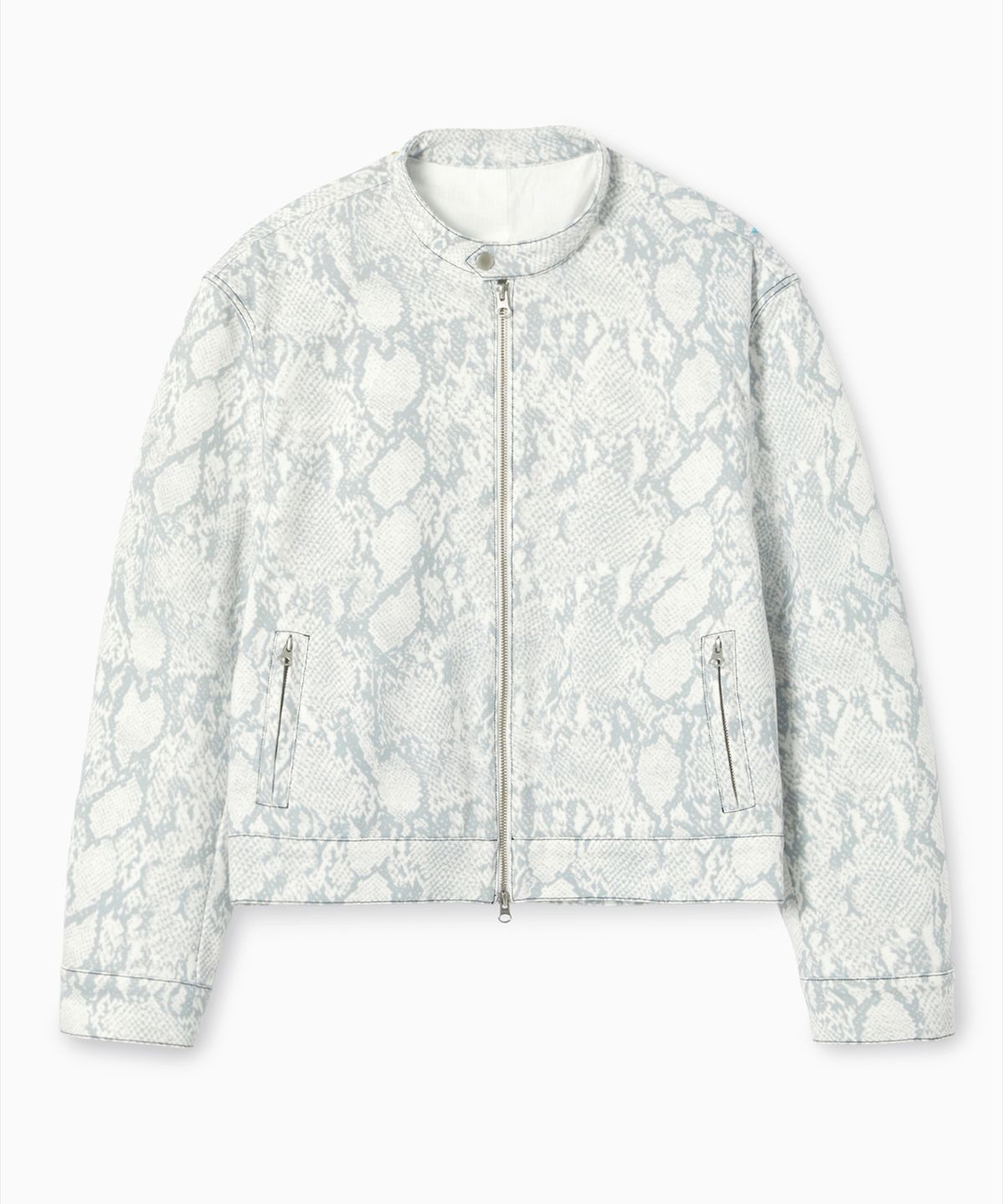 에스이오(s/e/o) PYTHON RIDER SWEAT JACKET WHITE