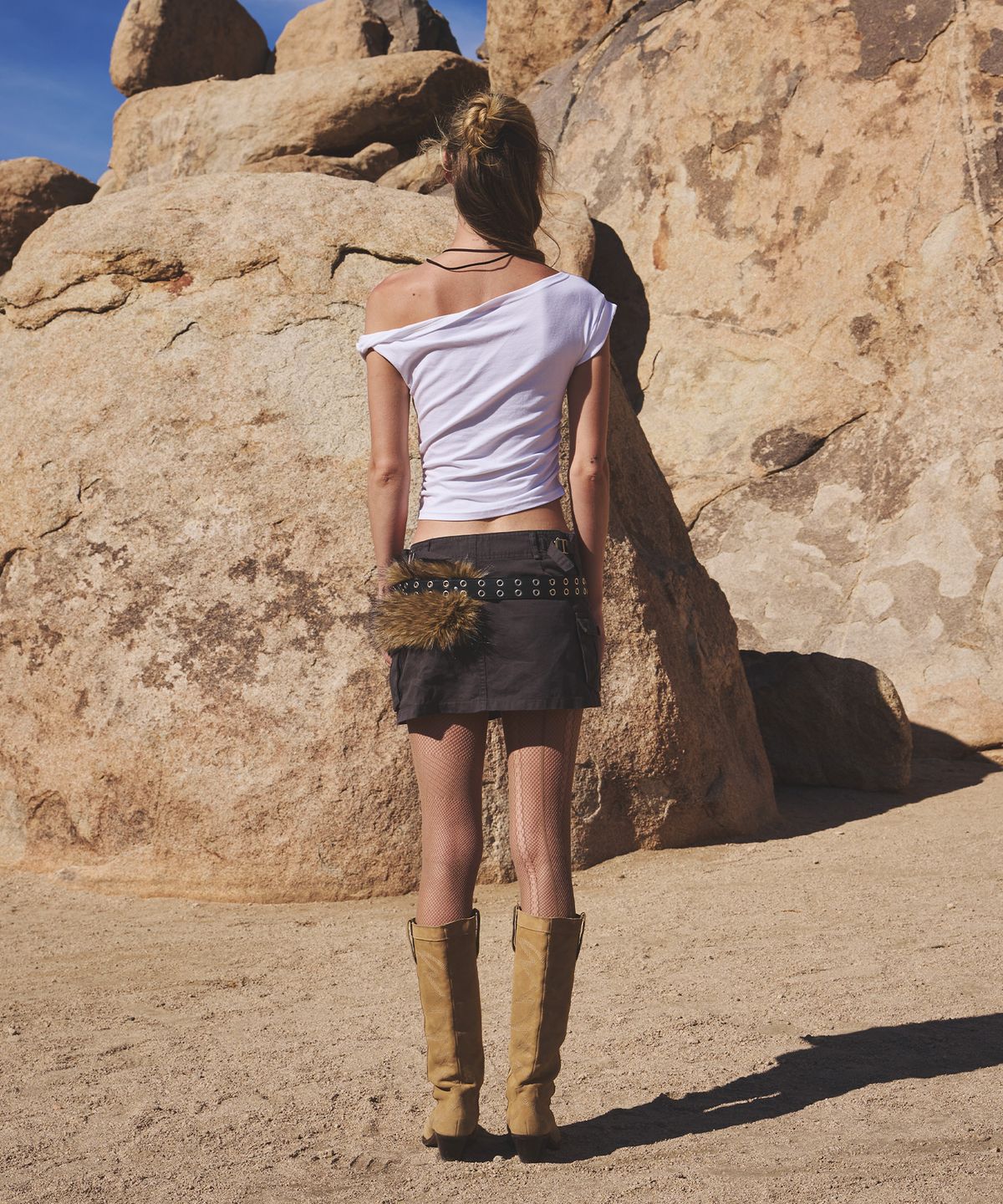 에즈이프 캘리(ASIF CALIE) WASHING CARGO LOW-RISE SKIRT CHARCOAL