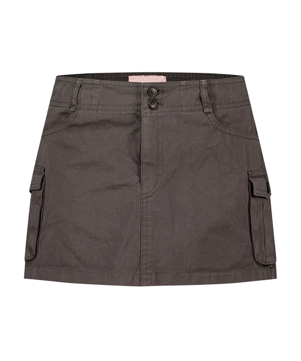 에즈이프 캘리(ASIF CALIE) WASHING CARGO LOW-RISE SKIRT CHARCOAL