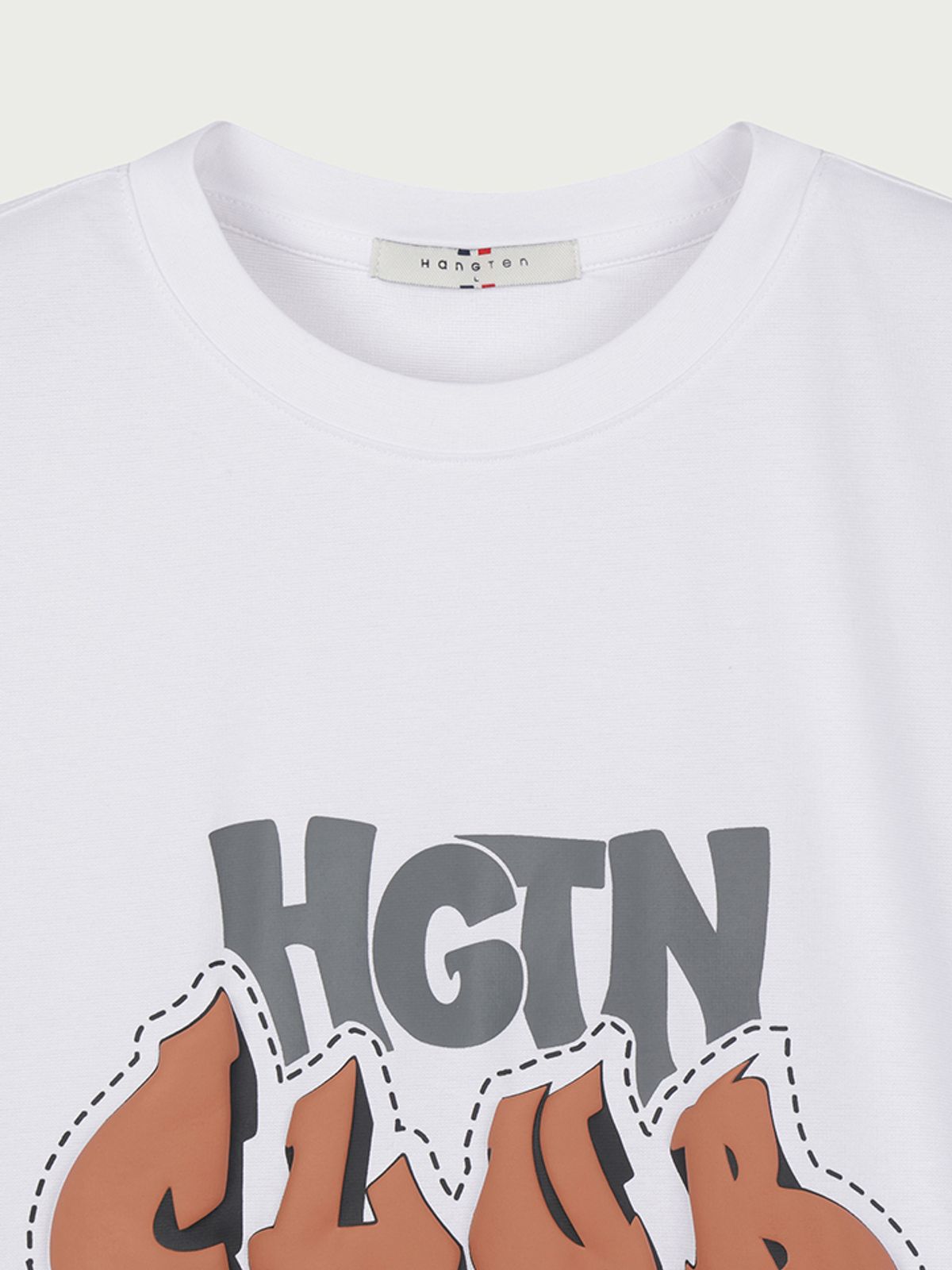 행텐(HANGTEN) 공용 퍼프 그래픽 반팔 티셔츠_001(10570-031-406-31)