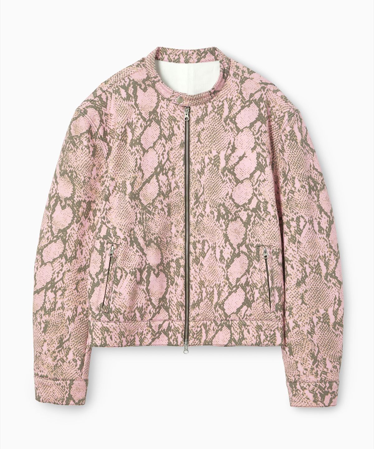에스이오(s/e/o) PYTHON RIDER SWEAT JACKET PINK