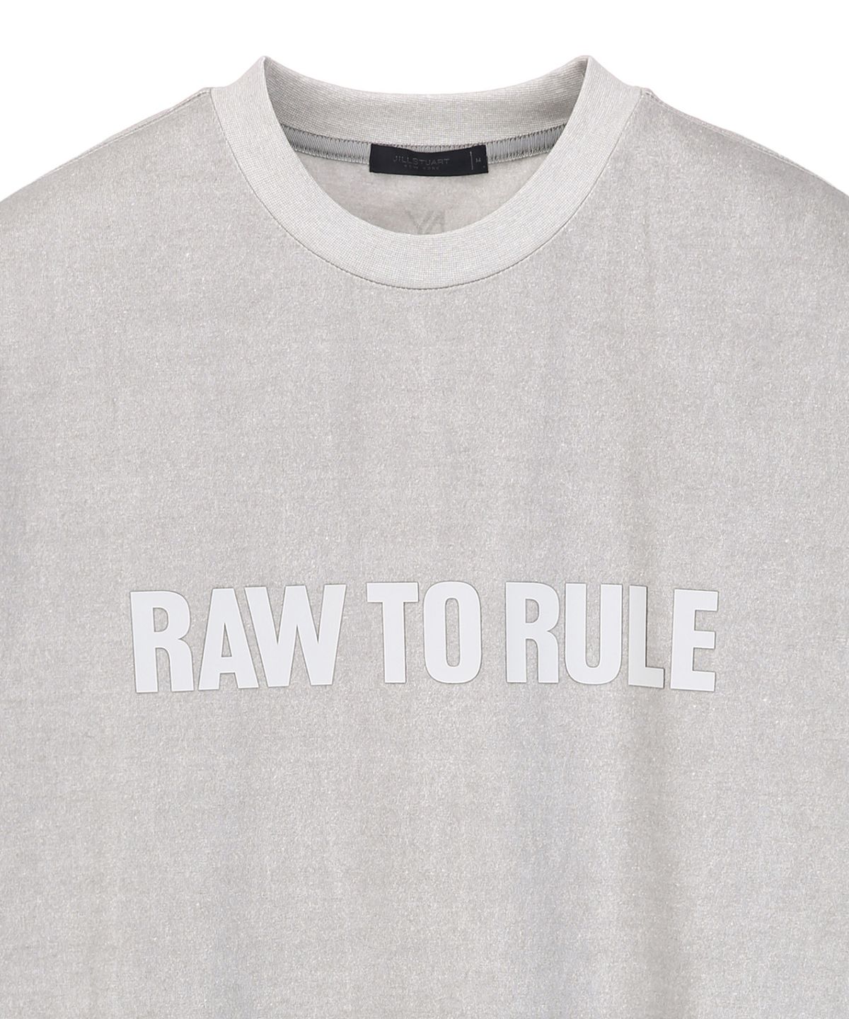 질스튜어트뉴욕 맨(JILLSTUART NEWYORK MEN) RAW TO RULE 그래픽 티셔츠 - 라이트그레이 (JNTS6B404G1)