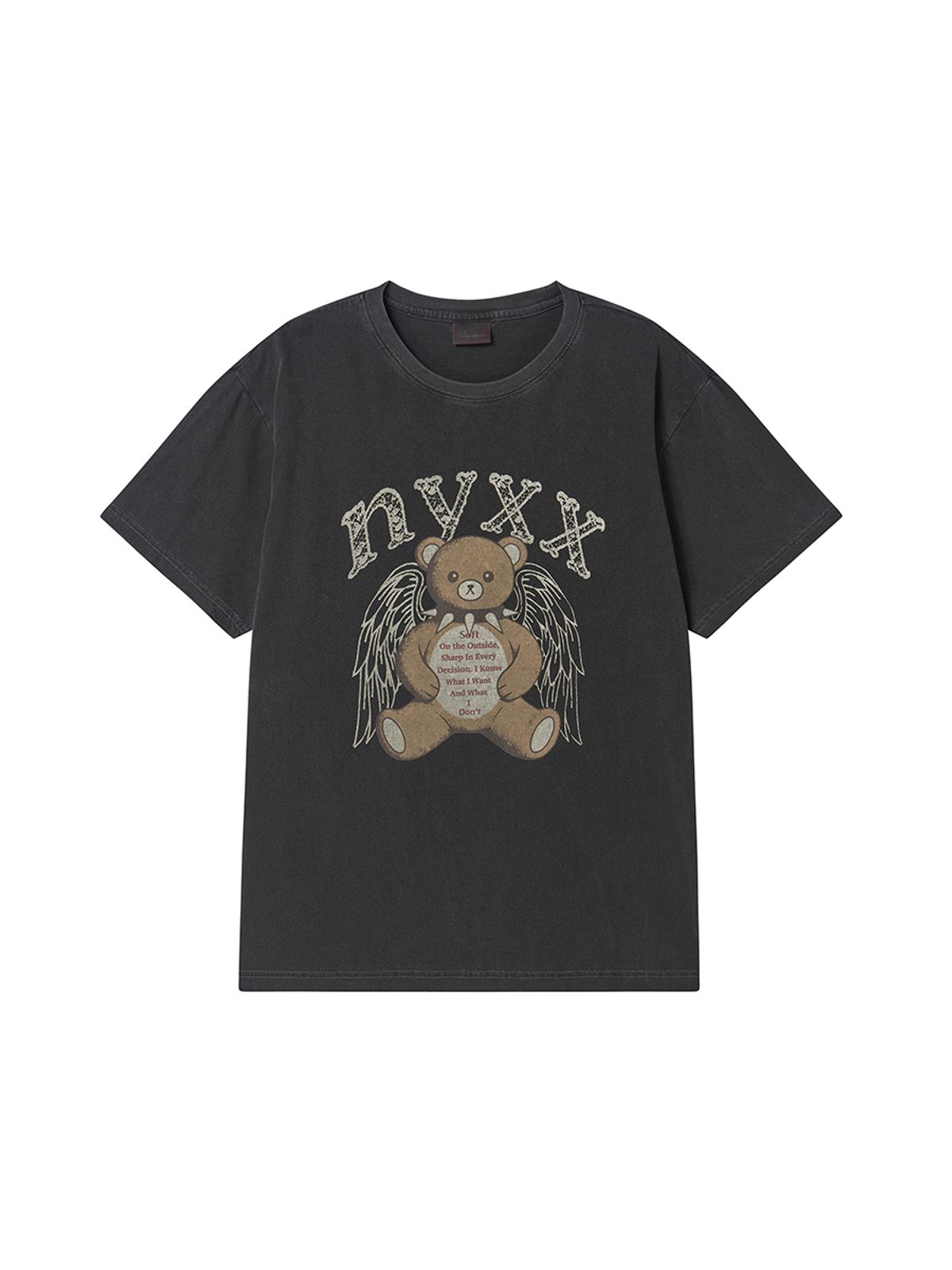 엔와이엑스엑스(NYXX) ANGEL BEAR TEE CHARCOAL