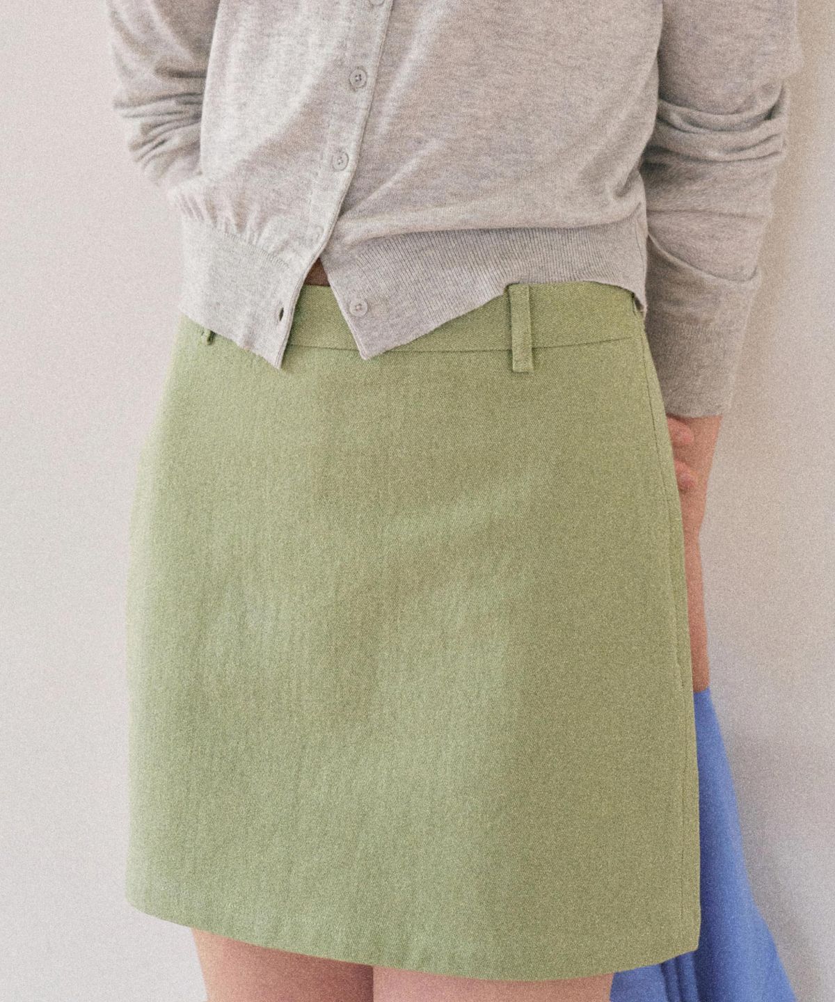 망고매니플리즈(MANGO MANY PLEASE) WEET MINI SKIRT_MINT