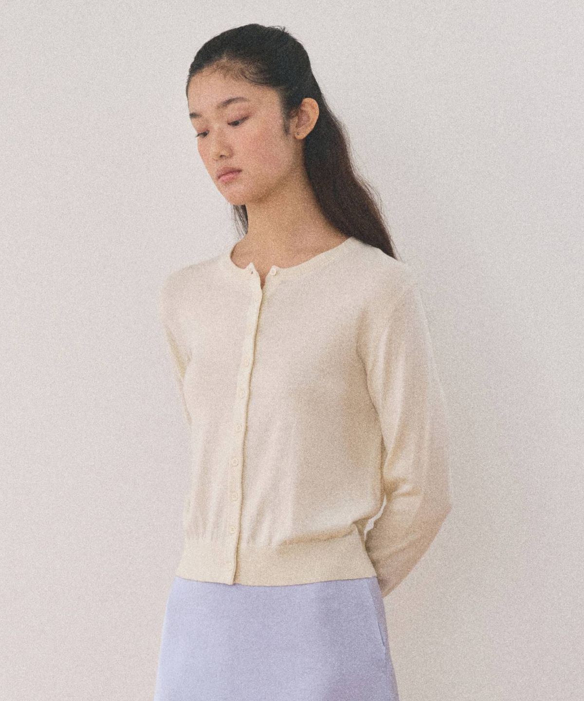 망고매니플리즈(MANGO MANY PLEASE) MOLLI ROUND CARDIGAN_VANILLA