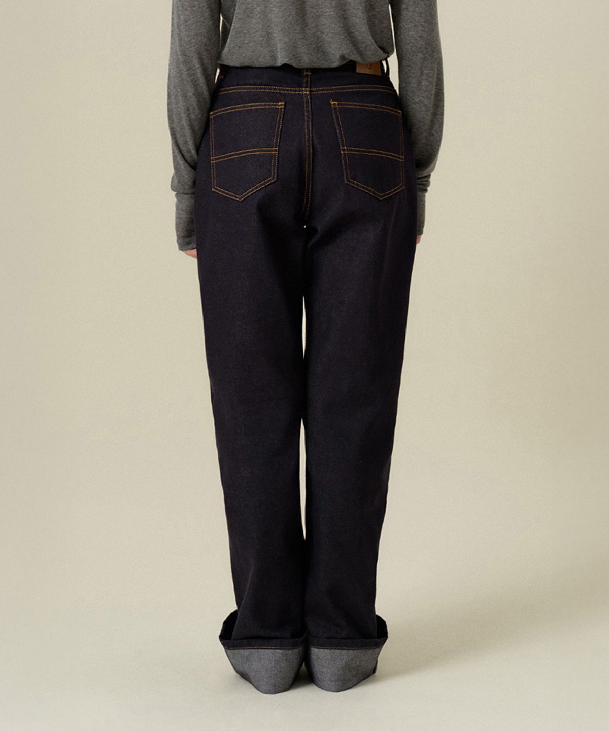 망고매니플리즈(MANGO MANY PLEASE) OLLO SELVAGE JEANS_DARK BLUE