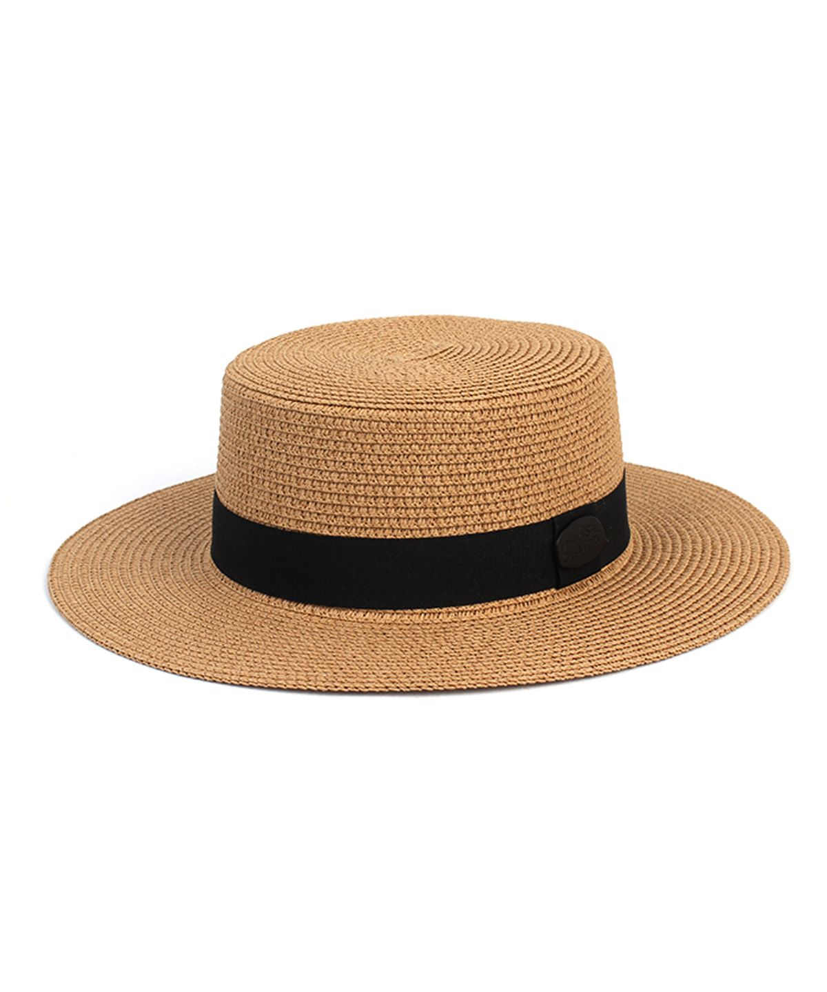 유니버셜 케미스트리(UNIVERSAL CHEMISTRY) Summer Brown Flat Panama Hat 파나마햇