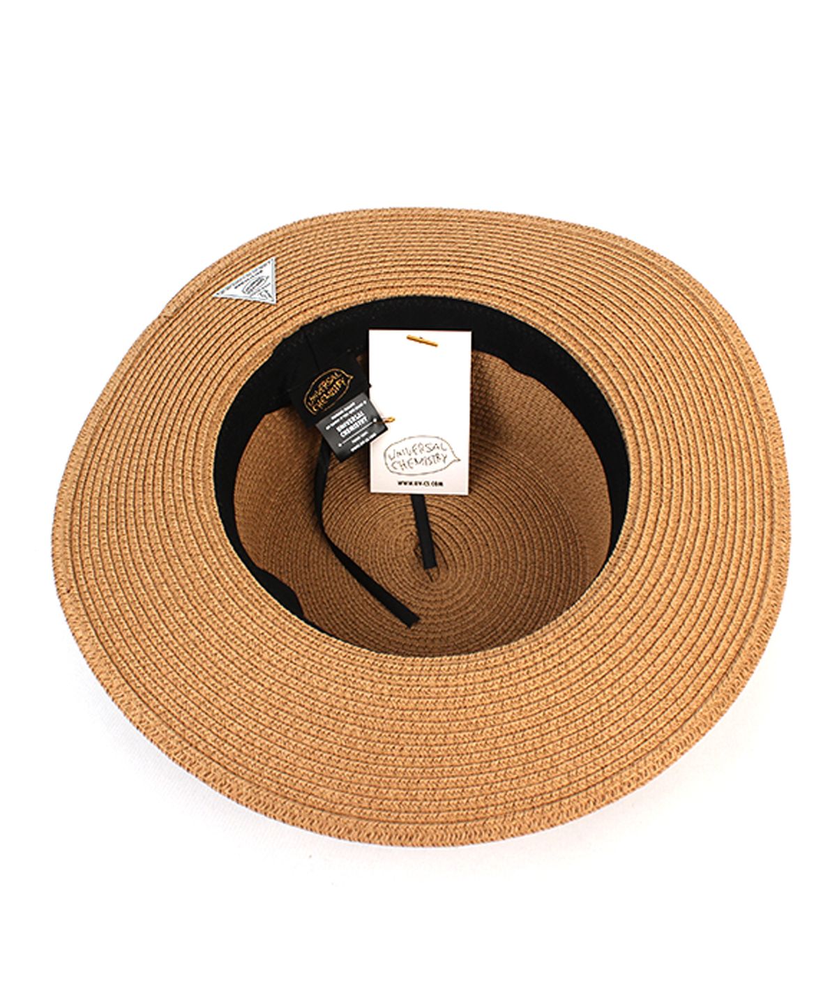 유니버셜 케미스트리(UNIVERSAL CHEMISTRY) Summer Brown Flat Panama Hat 파나마햇