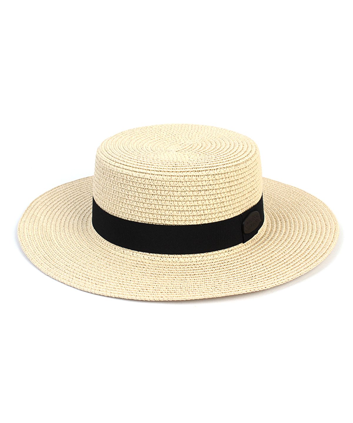 유니버셜 케미스트리(UNIVERSAL CHEMISTRY) Summer Beige Flat Panama Hat 파나마햇
