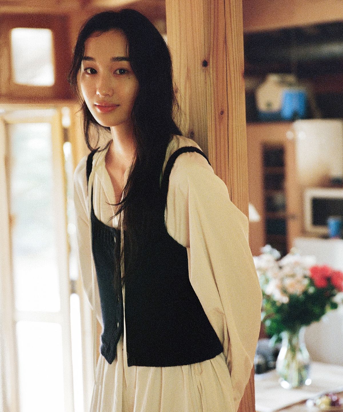 망고매니플리즈(MANGO MANY PLEASE) HEN BUSTIER KNIT_NAVY